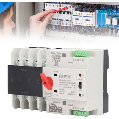 JUTE Automatischer Umschalter (ats) Mit Zwei Stromversorgungen, 400 V Ac, 80 A, Schaltregler Mit Millisekunden-schaltzeit, Unterbrechungsfreie Stromversorgung (usv), 50 Hz/60 Hz Ac/dc-wandler, 4-polig JUTE Automatischer Umschalter (ats) Mit Zwei Stromversorgungen, 400 V Ac, 80 A, Schaltregler Mit Millisekunden-schaltzeit, Unterbrechungsfreie Stromversorgung (usv), 50 Hz/60 Hz Ac/dc-wandler, 4-polig