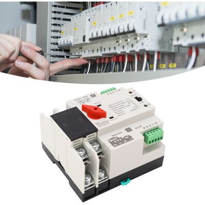 JUTE Automatische Zweistrom-umschaltung, 220 V Ac, Millisekunden-schaltung, Unterbrechungsfreie Stromversorgung, Zeitverzögerte Schaltsteuerung, Wechselstromversorgung Für Generator Modell 2p63a JUTE Automatische Zweistrom-umschaltung, 220 V Ac, Millisekunden-schaltung, Unterbrechungsfreie Stromversorgung, Zeitverzögerte Schaltsteuerung, Wechselstromversorgung Für Generator Modell 2p63a
