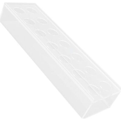 AUCO Elegante Rechteckige Vase Aus Transparentem Acryl, Ideal Als Tischdekoration Für Blumen, Zur Wohndekoration, Für Hochzeiten Oder Partys, Mit 14 Löchern AUCO Elegante Rechteckige Vase Aus Transparentem Acryl, Ideal Als Tischdekoration Für Blumen, Zur Wohndekoration, Für Hochzeiten Oder Partys, Mit 14 Löchern