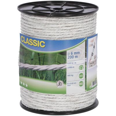 NO BRAND Neutral Weidezaunseil Classic 200 M Weiß NO BRAND Neutral Weidezaunseil Classic 200 M Weiß