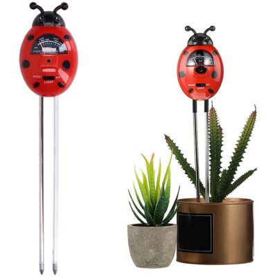 JUTE 3-in-1-gerät: Misst Bodenfeuchtigkeit Und Säuregehalt, Hygrometer, Ph-meter In Marienkäferform Und Misst Die Feuchtigkeit Von Pflanzen Und Blumen. JUTE 3-in-1-gerät: Misst Bodenfeuchtigkeit Und Säuregehalt, Hygrometer, Ph-meter In Marienkäferform Und Misst Die Feuchtigkeit Von Pflanzen Und Blumen.