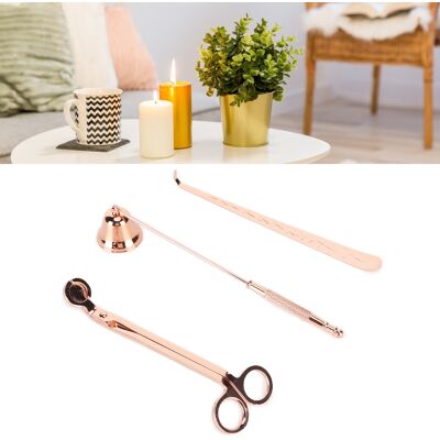 JUTE Kerzenschneider-set (3-teilig): Kerzenzubehör, Kerzenschneider, Kerzenspitze, Docht, In Einer Roségoldenen Geschenkbox Für Kerzenliebhaber. JUTE Kerzenschneider-set (3-teilig): Kerzenzubehör, Kerzenschneider, Kerzenspitze, Docht, In Einer Roségoldenen Geschenkbox Für Kerzenliebhaber.