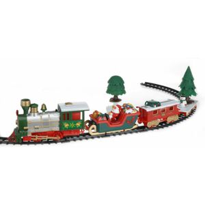 SPETEBO Weihnachtszug mit Musik und Beleuchtung - 22-teilig - Deko Zug mit Lokomotive, Waggons und Schienen SPETEBO Weihnachtszug mit Musik und Beleuchtung - 22-teilig - Deko Zug mit Lokomotive, Waggons und Schienen