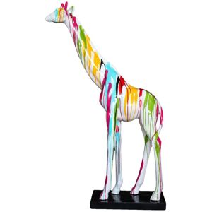 SIGNES GRIMALT Bunte Giraffe aus Kunstharz: Dekorative Tierfigur für Zuhause SIGNES GRIMALT Bunte Giraffe aus Kunstharz: Dekorative Tierfigur für Zuhause