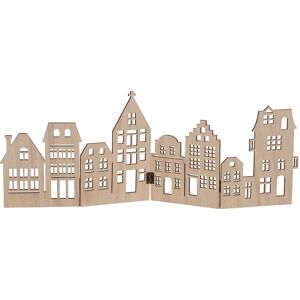 SPETEBO Deko Holz Skyline klappbar 50 x 22 cm - natur - Weihnachts Stadt Silhouette zur Tischdekoration - Weihnachtsdeko Tischdeko für Weihnachten SPETEBO Deko Holz Skyline klappbar 50 x 22 cm - natur - Weihnachts Stadt Silhouette zur Tischdekoration - Weihnachtsdeko Tischdeko für Weihnachten