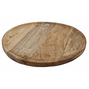SPETEBO Mango Holz Tablett massiv - 38 cm - Deko Obst Servier Kerzen Geschenk Teller rund SPETEBO Mango Holz Tablett massiv - 38 cm - Deko Obst Servier Kerzen Geschenk Teller rund