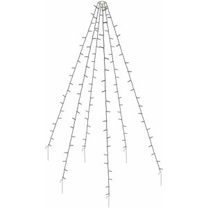 SPETEBO Lichterkette für Fahnenmast und Weihnachtsbaum - 800 cm Länge - mit 400 led in warm weiß - Garten Beleuchtung Fahnenstange Baum Überwurf für Außen SPETEBO Lichterkette für Fahnenmast und Weihnachtsbaum - 800 cm Länge - mit 400 led in warm weiß - Garten Beleuchtung Fahnenstange Baum Überwurf für Außen