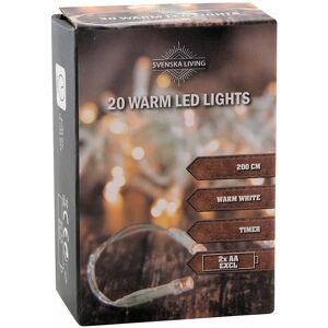 SPETEBO Lichterkette 20 led warmweiß mit Timer - 200 cm - Batterie betrieben - Kabelfarbe transparent SPETEBO Lichterkette 20 led warmweiß mit Timer - 200 cm - Batterie betrieben - Kabelfarbe transparent