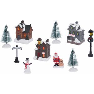 SPETEBO Weihnachtsdorf Szene beleuchtet - 10-teilig - LED Weihnachtsstadt in Blister Geschenkverpackung - Weihnachtsdeko Tischdeko Geschenkidee Batterie SPETEBO Weihnachtsdorf Szene beleuchtet - 10-teilig - LED Weihnachtsstadt in Blister Geschenkverpackung - Weihnachtsdeko Tischdeko Geschenkidee Batterie