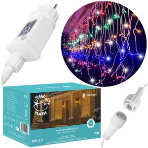 Springos LED Vorhang mit 500 LEDs - Innen/Außen Springos LED Vorhang mit 500 LEDs - Innen/Außen