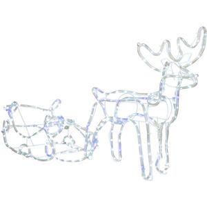 SPRINGOS Led-lichtschlauch Rentier Mit Schlitten 210 Cm Kaltweiß SPRINGOS Led-lichtschlauch Rentier Mit Schlitten 210 Cm Kaltweiß