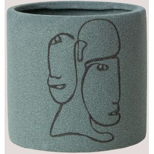 SKLUM Olaf A Grüner Vase - Keramik Deko, 13,5cm SKLUM Olaf A Grüner Vase - Keramik Deko, 13,5cm