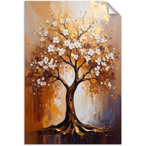 FEEBY Selbstklebendes Poster – Wandsticker Goldener Baum des Lebens Blumen Abstraktion 20x30 cm FEEBY Selbstklebendes Poster – Wandsticker Goldener Baum des Lebens Blumen Abstraktion 20x30 cm
