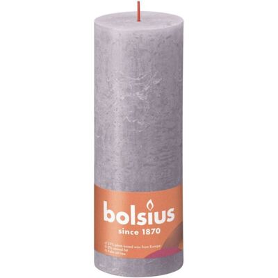 Rustik Stumpenkerze Gefrorener Lavendel, Höhe 19 Cm, Ø 6,8 Cm Stumpen- Und Kugelkerzen - Bolsius Rustik Stumpenkerze Gefrorener Lavendel, Höhe 19 Cm, Ø 6,8 Cm Stumpen- Und Kugelkerzen - Bolsius