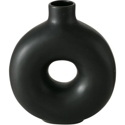 BOLTZE GRUPPE Boltze Vasen Set Lanyo Schwarz Blumenvase Aus Keramik, Runde Form BOLTZE GRUPPE Boltze Vasen Set Lanyo Schwarz Blumenvase Aus Keramik, Runde Form