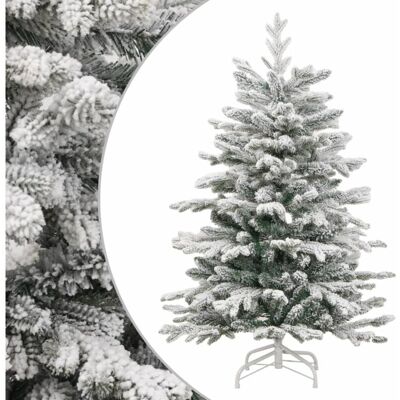 vidaXL 150 cm Künstlicher Klapp-Weihnachtsbaum mit flockigem Schnee vidaXL 150 cm Künstlicher Klapp-Weihnachtsbaum mit flockigem Schnee