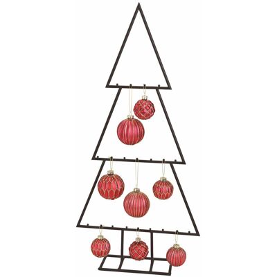 SPETEBO Metall Tannenbaum Für Zierschmuck - 117 Cm - Deko Weihnachtsbaum Tanne Schwarz Design Baum Für Christbaumkugeln SPETEBO Metall Tannenbaum Für Zierschmuck - 117 Cm - Deko Weihnachtsbaum Tanne Schwarz Design Baum Für Christbaumkugeln
