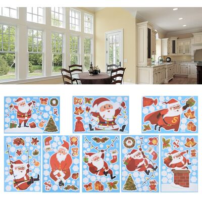 JUTE Weihnachtsaufkleber, Bestseller-weihnachtsaufkleber, Fensteraufkleber, Weihnachtsmann-aufkleber JUTE Weihnachtsaufkleber, Bestseller-weihnachtsaufkleber, Fensteraufkleber, Weihnachtsmann-aufkleber