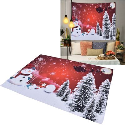 JUTE Dekorativer Weihnachtsteppich Für Wohnzimmer, Weihnachtsbaum, Weihnachtsmann, Schneemann, Nordischer Stil, 150 X 150 Cm JUTE Dekorativer Weihnachtsteppich Für Wohnzimmer, Weihnachtsbaum, Weihnachtsmann, Schneemann, Nordischer Stil, 150 X 150 Cm
