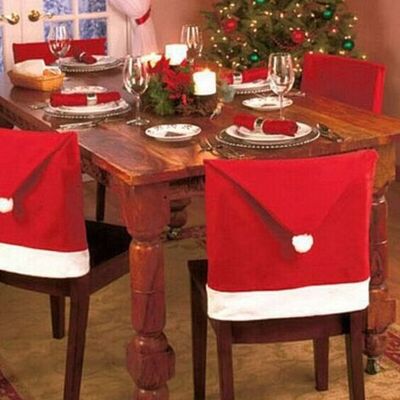 ENLENK Flywind Weihnachtsstuhlhussen, 6er-set Stuhlbezug Weihnachtsmütze Für Stühle, Weihnachtsdeko Für Dinner Und Party ENLENK Flywind Weihnachtsstuhlhussen, 6er-set Stuhlbezug Weihnachtsmütze Für Stühle, Weihnachtsdeko Für Dinner Und Party
