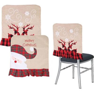 ENLENK 2er-set Weihnachts-stuhlhussen, Esszimmer-stuhlbezüge, Dekoration Für Esszimmer, Dinner, Xmas, Stuhlabdeckung, Deko Für Weihnachten, Bankett, Küchendekoration ENLENK 2er-set Weihnachts-stuhlhussen, Esszimmer-stuhlbezüge, Dekoration Für Esszimmer, Dinner, Xmas, Stuhlabdeckung, Deko Für Weihnachten, Bankett, Küchendekoration