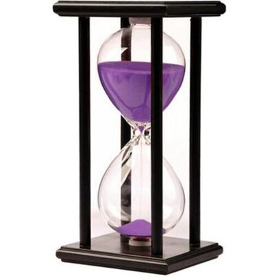 OEM 30-minuten-sanduhr, Sanduhr Mit Holzrahmen, Dekoration Für Zuhause, Büro, Küche, Lila Sanduhr OEM 30-minuten-sanduhr, Sanduhr Mit Holzrahmen, Dekoration Für Zuhause, Büro, Küche, Lila Sanduhr