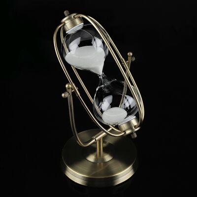 HEAT Drehbare Sanduhr Aus Klarglas, Dekorative Tischuhr, Wohnaccessoire, Ideales Geschenk, Tischdekoration, 3-teilig HEAT Drehbare Sanduhr Aus Klarglas, Dekorative Tischuhr, Wohnaccessoire, Ideales Geschenk, Tischdekoration, 3-teilig