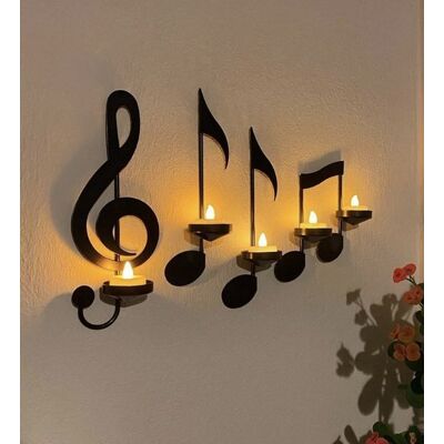 OEM Musikalischer Kerzenhalter – Kerzenständer – Kerzenleuchter – Teelichthalter – Wandregal – Wanddekoration – Musikalische Noten OEM Musikalischer Kerzenhalter – Kerzenständer – Kerzenleuchter – Teelichthalter – Wandregal – Wanddekoration – Musikalische Noten