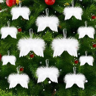 OEM Weiße Feder-weihnachtsdekoration, 12 Stück Engelsfederflügel, Weiße Engelsfedern Zum Aufhängen Von Weihnachtsbaum-anhängern, Ornament Für Weihnachtsbaum-party-diy-bastelarbeiten, Baby-fotografie-requi OEM Weiße Feder-weihnachtsdekoration, 12 Stück Engelsfederflügel, Weiße Engelsfedern Zum Aufhängen Von Weihnachtsbaum-anhängern, Ornament Für Weihnachtsbaum-party-diy-bastelarbeiten, Baby-fotografie-requi