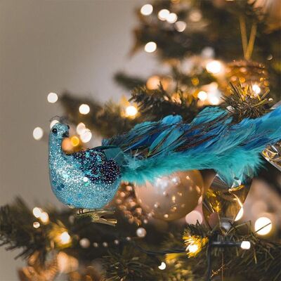 JUTE Weihnachtsdekoration, Weihnachtsbaum, Realistischer 3d-pfau, Festliche Bastelarbeiten, Federanhänger, Blau. JUTE Weihnachtsdekoration, Weihnachtsbaum, Realistischer 3d-pfau, Festliche Bastelarbeiten, Federanhänger, Blau.