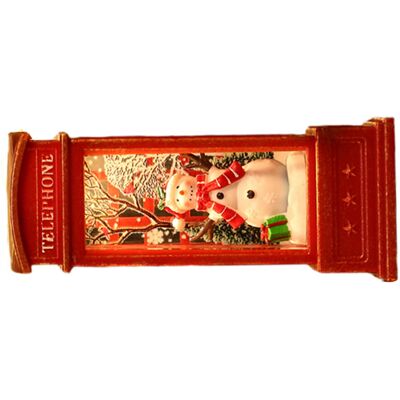 JUTE Weihnachtsdekorationen, Alter Mann, Schneemann, Telefonzelle, Kleine Öllampe, Hotel-/ktv-dekoration, Beleuchtete Ornamente, Weihnachtsgeschenke, Telefonzelle JUTE Weihnachtsdekorationen, Alter Mann, Schneemann, Telefonzelle, Kleine Öllampe, Hotel-/ktv-dekoration, Beleuchtete Ornamente, Weihnachtsgeschenke, Telefonzelle
