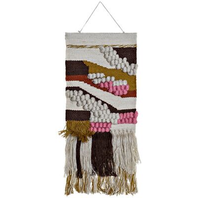 DKD HOME DECOR Baumwoll -wandteppich 45x2x115 Mehrfarbige Rande Jute Baumwoll Mehrfarbige Material Familien Farbdekorationen Details Details Details DKD HOME DECOR Baumwoll -wandteppich 45x2x115 Mehrfarbige Rande Jute Baumwoll Mehrfarbige Material Familien Farbdekorationen Details Details Details