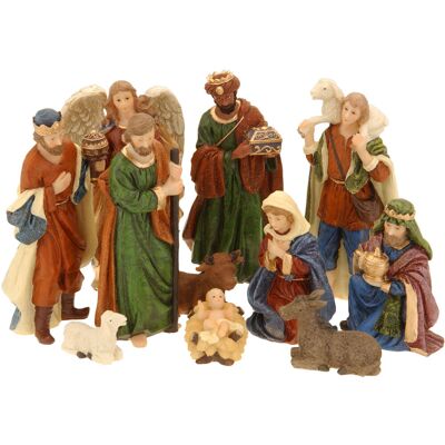 Spetebo - Krippe Figuren Set - 11-teilig / Klein - Weihnachten Advent Tisch Deko Zubehör Spetebo - Krippe Figuren Set - 11-teilig / Klein - Weihnachten Advent Tisch Deko Zubehör