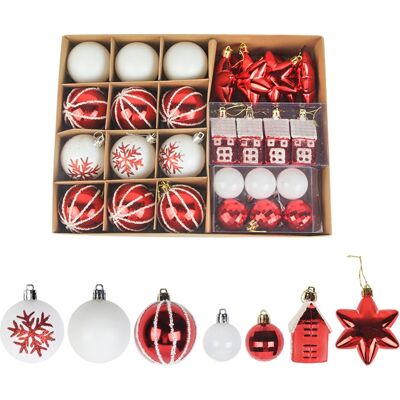 JUTE Neue Weihnachtsdekoration, Weihnachtskugel-geschenkset, Weihnachtsbaumschmuck, 28-teilig JUTE Neue Weihnachtsdekoration, Weihnachtskugel-geschenkset, Weihnachtsbaumschmuck, 28-teilig