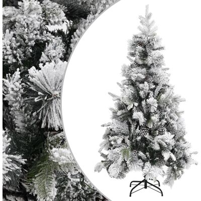 vidaXL Weihnachtsbaum mit Schnee und Zapfen - 225 cm - Weihnachtsbaum vidaXL Weihnachtsbaum mit Schnee und Zapfen - 225 cm - Weihnachtsbaum