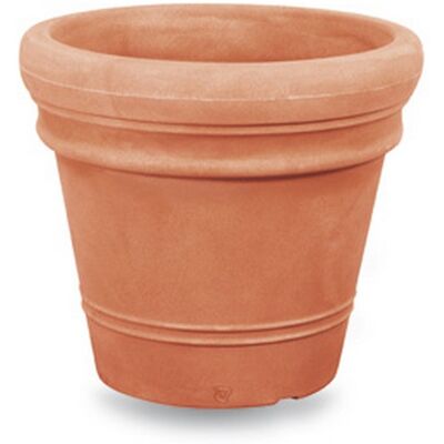 Veca - Ducale Vase Mit Glatter Doppelkante Anthrazit - 55 Cm Veca - Ducale Vase Mit Glatter Doppelkante Anthrazit - 55 Cm