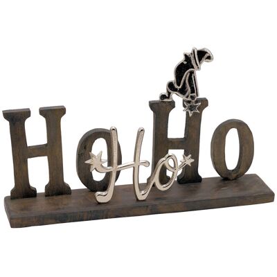 SPETEBO Holz Aluminium Weihnachtsdeko - 36 Cm - Schriftzug Aufsteller Tisch Fenster Deko SPETEBO Holz Aluminium Weihnachtsdeko - 36 Cm - Schriftzug Aufsteller Tisch Fenster Deko