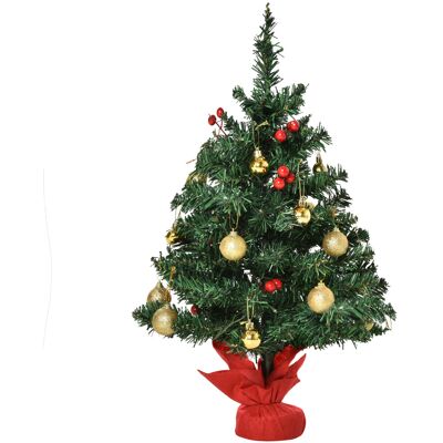 OEM Mini-weihnachtsbaum Weihnachtsdekoration Weihnachtsdeko, Inkl. Weihnachtskugeln Und Led-lichter 60 Cm, Mehrfarbig OEM Mini-weihnachtsbaum Weihnachtsdekoration Weihnachtsdeko, Inkl. Weihnachtskugeln Und Led-lichter 60 Cm, Mehrfarbig