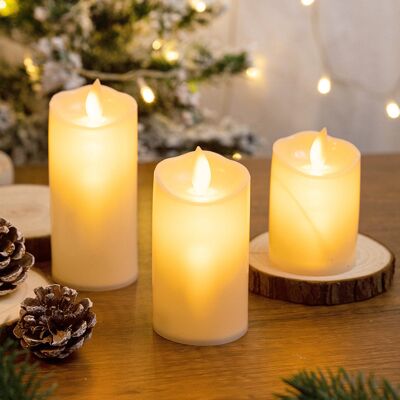JUTE Led-lichterkette Für Weihnachten, Hochzeiten, Geburtstage, Set Mit 6 Hellen, Flackernden Kerzen (glänzende Oberfläche) JUTE Led-lichterkette Für Weihnachten, Hochzeiten, Geburtstage, Set Mit 6 Hellen, Flackernden Kerzen (glänzende Oberfläche)