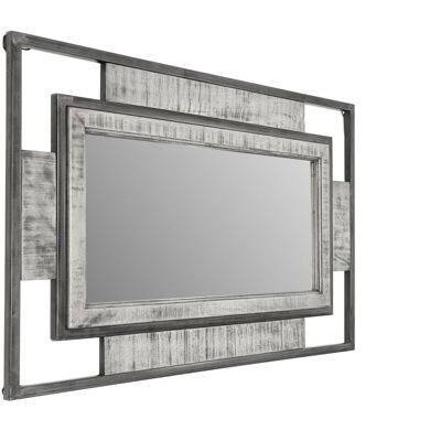 Massivmoebel24 - Spiegel Mango 76x4x122 Grau Lackiert Heavy Industry 155 Massivmoebel24 - Spiegel Mango 76x4x122 Grau Lackiert Heavy Industry 155