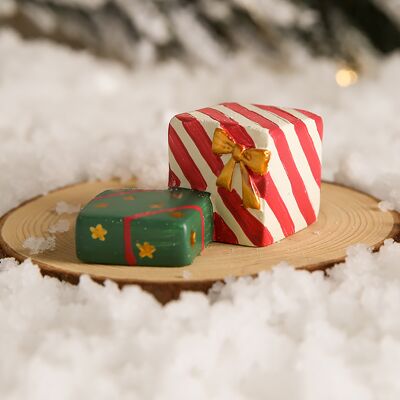 JUTE Aquariumdekoration Aus Kunstharz, Weihnachtsbaum-geschenkbox, Weihnachtsdekoration Für Den Garten JUTE Aquariumdekoration Aus Kunstharz, Weihnachtsbaum-geschenkbox, Weihnachtsdekoration Für Den Garten
