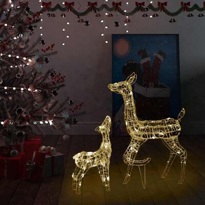 vidaXL Acryl Rentierfamilie Weihnachtsdeko - Weihnachtsdekoration vidaXL Acryl Rentierfamilie Weihnachtsdeko - Weihnachtsdekoration