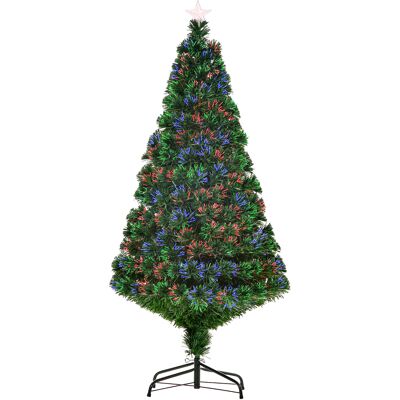 OEM Künstlicher Weihnachtsbaum 150 Cm Mit Glasfaser Künstlich Tannenbaum Mit Led Beleuchtung, 180 Spitzen Christbaum Weihnachtsdeko Inkl. Metallständer Für Drinnen OEM Künstlicher Weihnachtsbaum 150 Cm Mit Glasfaser Künstlich Tannenbaum Mit Led Beleuchtung, 180 Spitzen Christbaum Weihnachtsdeko Inkl. Metallständer Für Drinnen