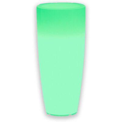 MONACIS Leuchtende Vase Stilo Round Bright, Mit Led Dekoration Für Den Außeneinsatz 'made In Italy' -grün / Ø 40 Cm / Mit Kabel MONACIS Leuchtende Vase Stilo Round Bright, Mit Led Dekoration Für Den Außeneinsatz 'made In Italy' -grün / Ø 40 Cm / Mit Kabel