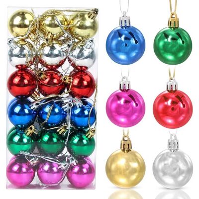 OEM Bunte Weihnachtskugeln, 36 Stück, Kunststoff, 3 Cm, Weihnachtsbaumschmuck, Set Für Partys, Weihnachtsdekoration OEM Bunte Weihnachtskugeln, 36 Stück, Kunststoff, 3 Cm, Weihnachtsbaumschmuck, Set Für Partys, Weihnachtsdekoration