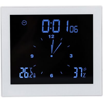 HEAT Multifunktionale Digitaluhr Mit Temperatur- Und Feuchtigkeitsanzeige, Wecker, Tischtimer Für Den Innenbereich, Dekoration Für Zuhause Und Büro, Weiß Ts-wp10-w HEAT Multifunktionale Digitaluhr Mit Temperatur- Und Feuchtigkeitsanzeige, Wecker, Tischtimer Für Den Innenbereich, Dekoration Für Zuhause Und Büro, Weiß Ts-wp10-w