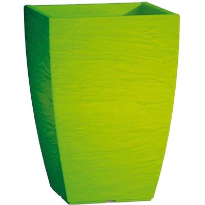 Monacis - Quadratische Vase Cromia Adone, Aus Herz, Mit Dekoration 'made In Italy' 27 X 27 X H 38 Cm -vase / Grün Monacis - Quadratische Vase Cromia Adone, Aus Herz, Mit Dekoration 'made In Italy' 27 X 27 X H 38 Cm -vase / Grün