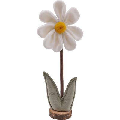Deko Aufsteller Blume 37 Cm Weiß Grün Figuren - Trendline Deko Aufsteller Blume 37 Cm Weiß Grün Figuren - Trendline