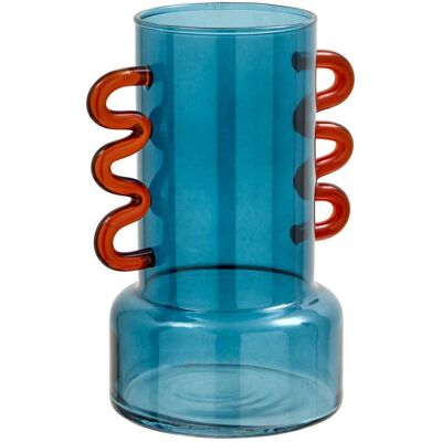 ATMOSPHERA Homy-vase Mit Henkeln, H. 17 Cm - Blau ATMOSPHERA Homy-vase Mit Henkeln, H. 17 Cm - Blau