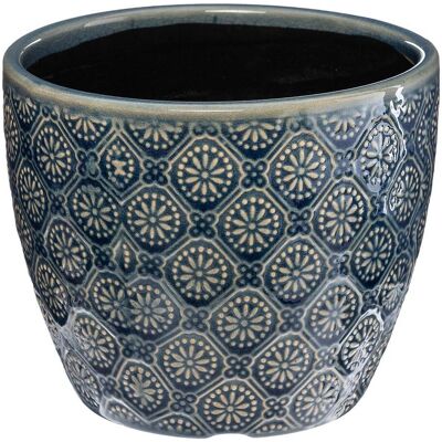 Atmosphera Topf - Keramik D.14 cm - Mehrere Farben - Elegantes Muster Atmosphera Topf - Keramik D.14 cm - Mehrere Farben - Elegantes Muster